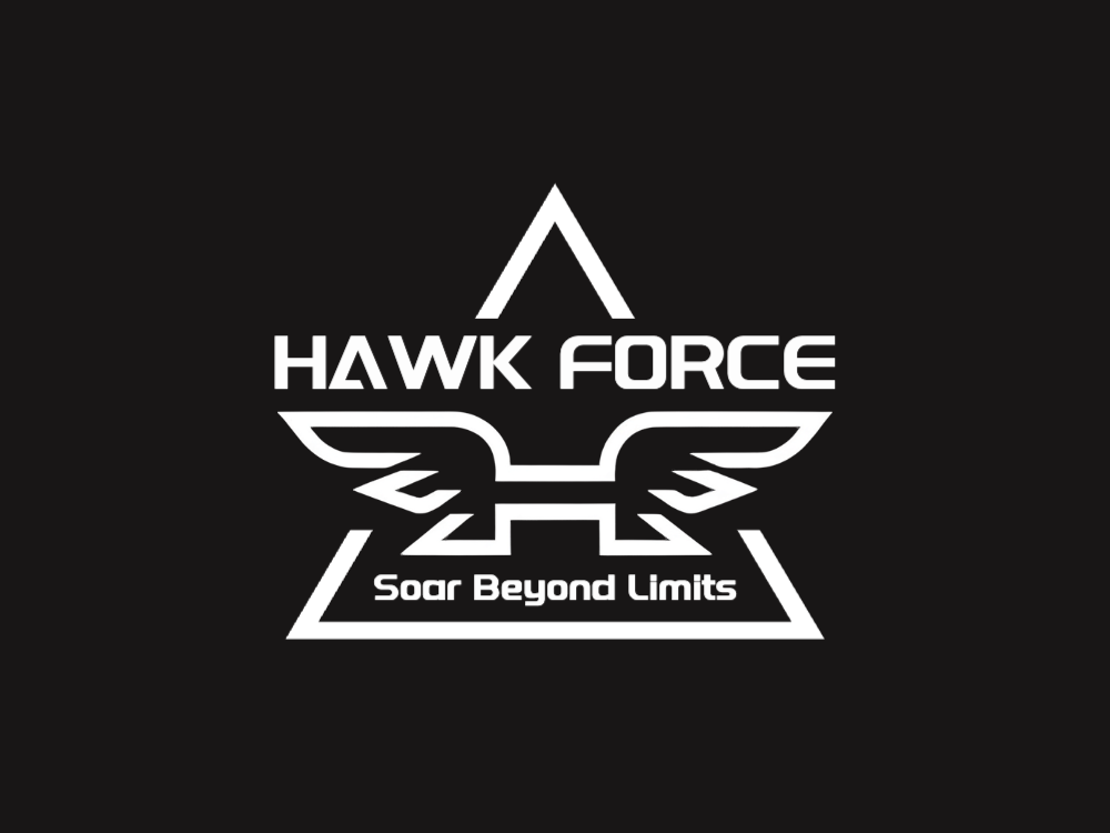 Symmetrical, minimalist logo with thin curved arcs forming a near-circle, central negative-space square, light white-on-white look for a modern tech badge.