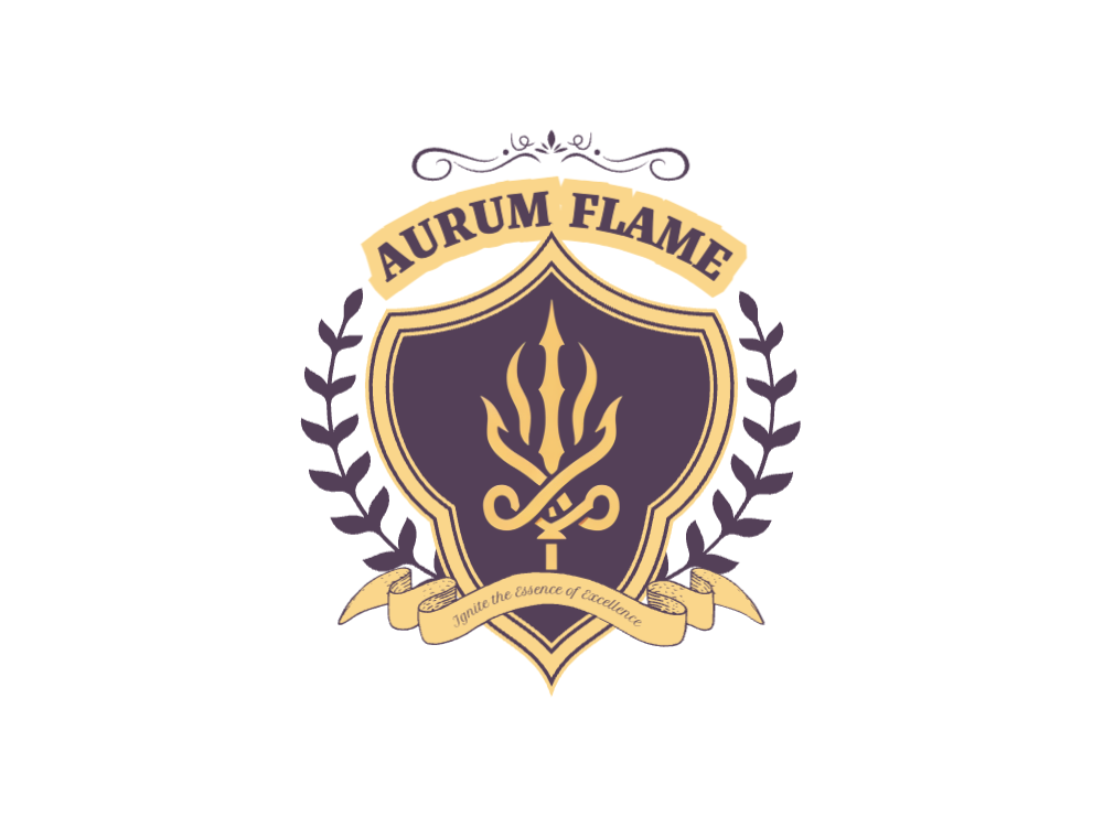 Symmetrical golden lotus-flame crest with glowing embossed lines, slender top crown, flowing curved petals, centered vertical axis, soft glow on warm gold gradient background.